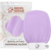 Manopla exfoliante facial y corporal lila XR-MRLJ-HL19 para hammam