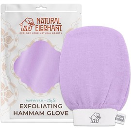 Manopla exfoliante facial y corporal lila XR-MRLJ-HL19 para hammam