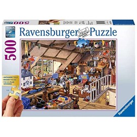 Ravensburger Puzzle 13709 - Grandmother Attic - 500 Pieces Puzzle for Adults, Larger Pieces for Easy Puzzling