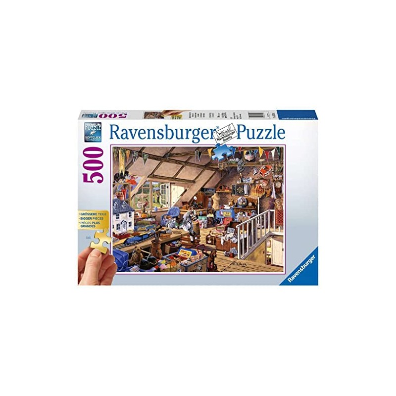 Ravensburger Puzzle 13709 - Grandmother Attic - 500 Pieces Puzzle