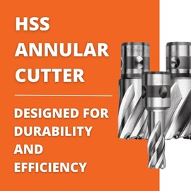 Fein Slugger HSS Nova Annular Cutter with QuickIn Shank for Precision Drilling - High-Durability Steel, 2" Cutting Depth, 9/16" Bore Diameter - 63133142002