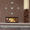 Mintime Modern Frameless DIY Wall Clock Large 3D Wall Watch