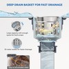 BOTEMY Stainless Steel Sink Drain Strainer 3-1/2 Inch Kitchen Sink
