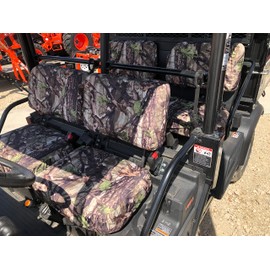 Durafit Seat Covers, for 2015 and Newer Kubota RTV X1140, Seat Covers for Front and Rear Seats Made in Forest Camouflage Waterproof Endura