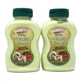 2 pack - of Sau Sea Condiments and Sauces 9oz bottles (Zesty Wasabi)