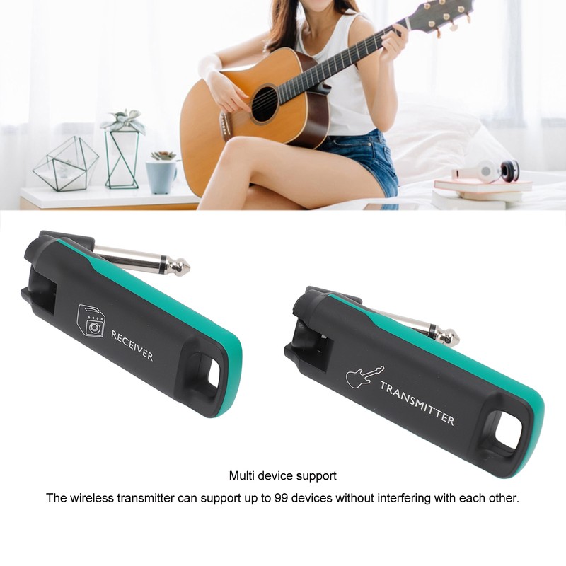 Wireless Guitar Sound Transmission System USB Rechargeable UHF Wireless Guitar