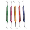 5Pcs Dental Gracey Curettes Curette Hand Scaler Universal Surgical Instrument