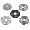 Pack Of 5 85mm, 15mm Id Mini Carbide Circular Saw Blades for Wood, Plastic, Metal, Tile Cutting
