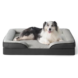 HOME ARCHIVE Cushion Bed for Pets Medium Size Calming Anti Anxiety Crate Bed Machine Washable Breathable Soft Padding (27.9" L x 22.8" W x 6.4" H)