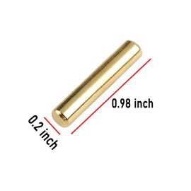 20PCS 1/5 Inch 5mm Shelf pins Gold Metal Cylindrical Shape Pegs Nickel Plated Support Bracket Pin for Cupboard Bookshelf Shelves