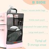 CROTIRAD 15 Pouches Mini Fridge Organizer, Dorm Fridge Cover with