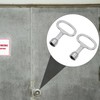 2 PCS Metal Triangle Key, Universal Meter Box Key with