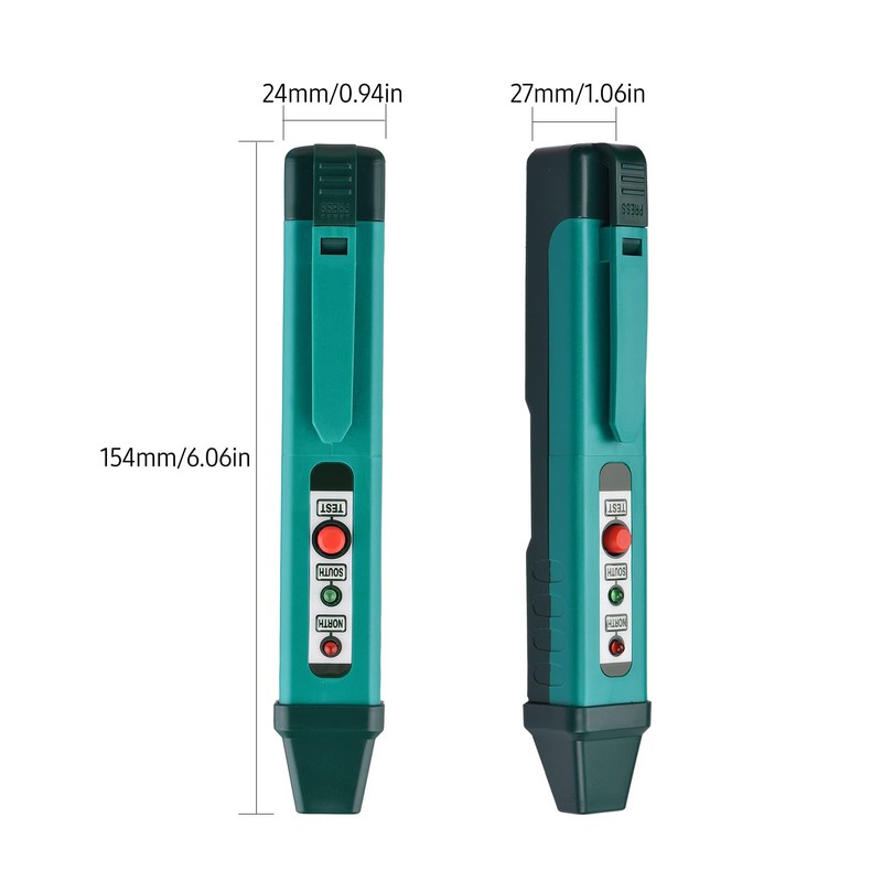 Polarity Tester, Mini Portable Magnetic Field Detector, Pen Magnet Tool,