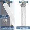 High Pressure Rainfall Shower Head, 6'' Luxury Showerhead with Anti-Clog
