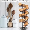 WOODLAND ACRES Rotating Spiral Egg Dispensing Rack, Egg Skelter, Countertop