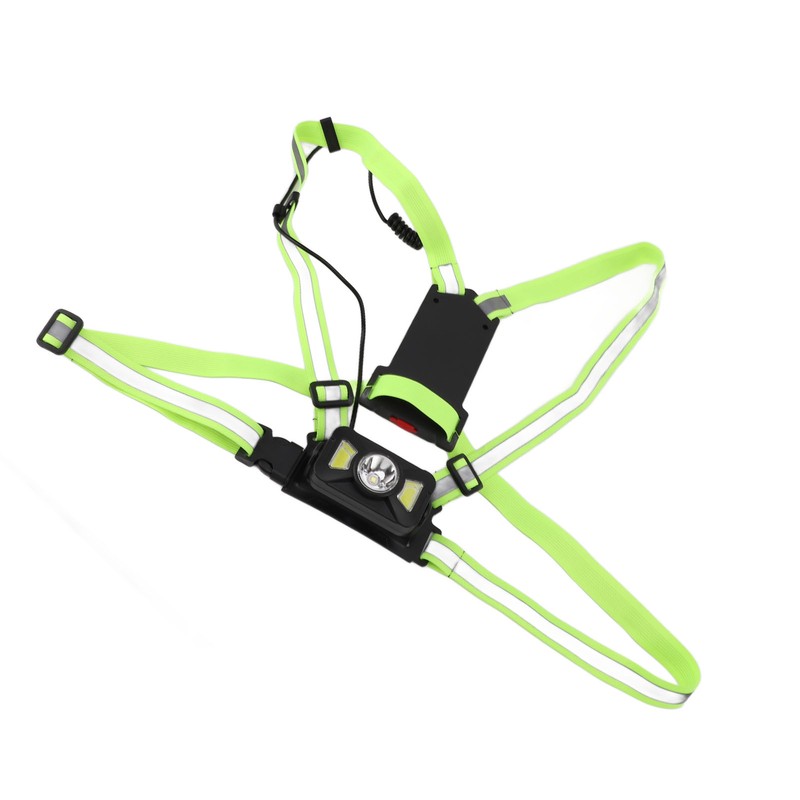 Outdoor Night Running Chest Lights Dual Light Sources IP55 Waterproof