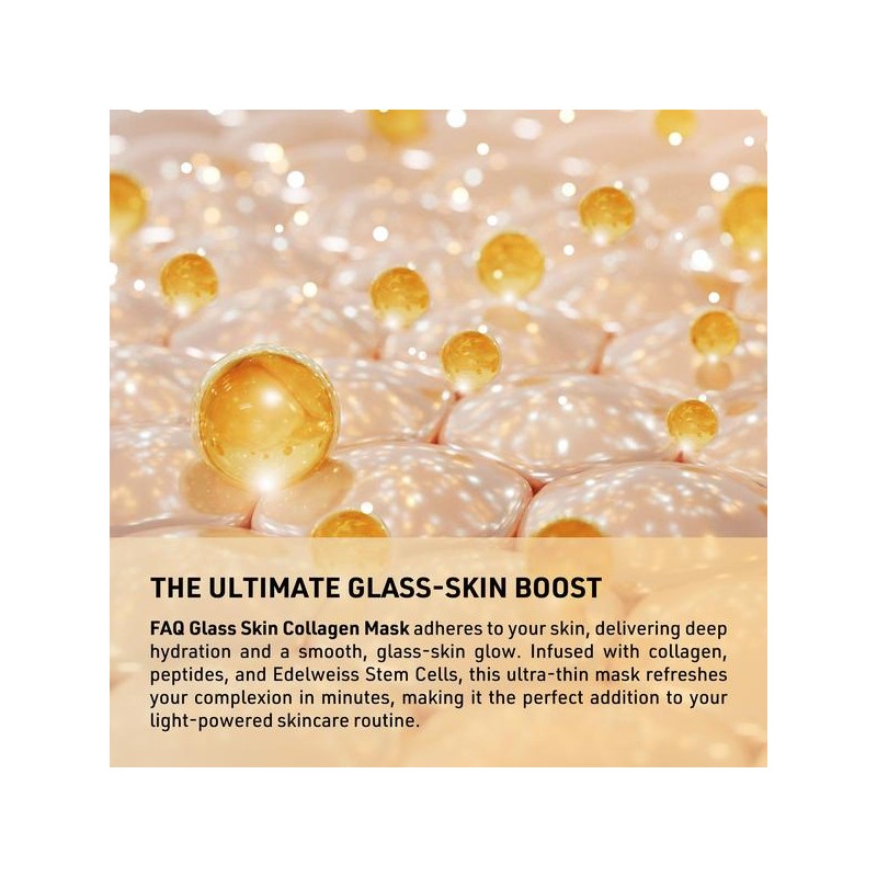 FOREO FAQ Glass Skin Collagen Hydrogel Face Mask 5 Pack