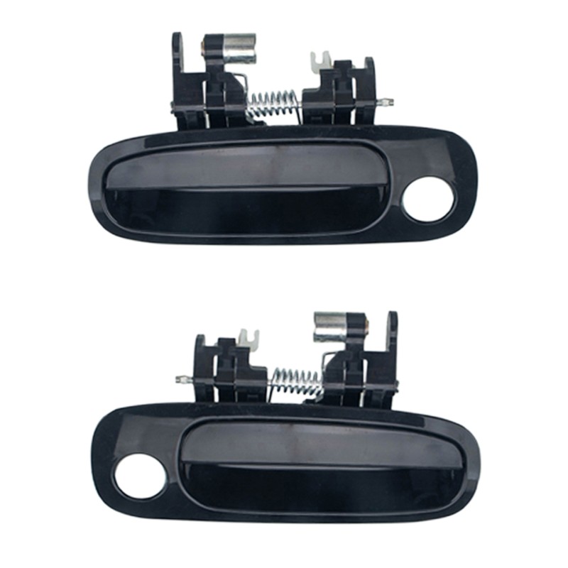 2PCS/Set Car Outer Door Handle Compatible for 1998-2002 Corolla Black