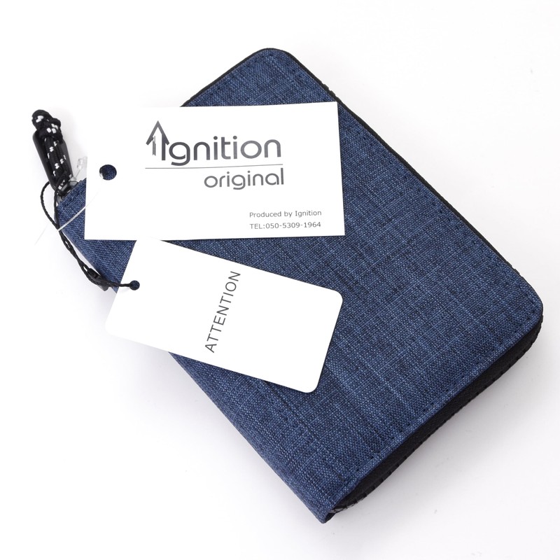 Ignition Original Round Zip Bifold Wallet Lightweight Nylon Bilford Wallet