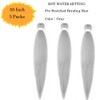 Pre Stretched Braiding Hair Extensions 3 Packs 30 Inch Gray