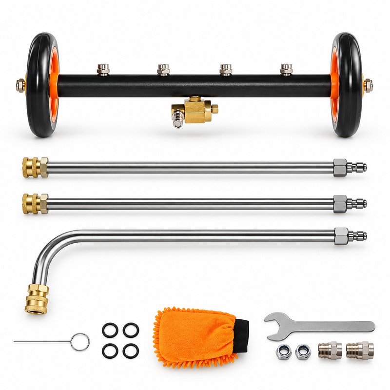 16 Inch Pressure Washer Undercarriage Cleaner, 4000 PSI Surface Washer