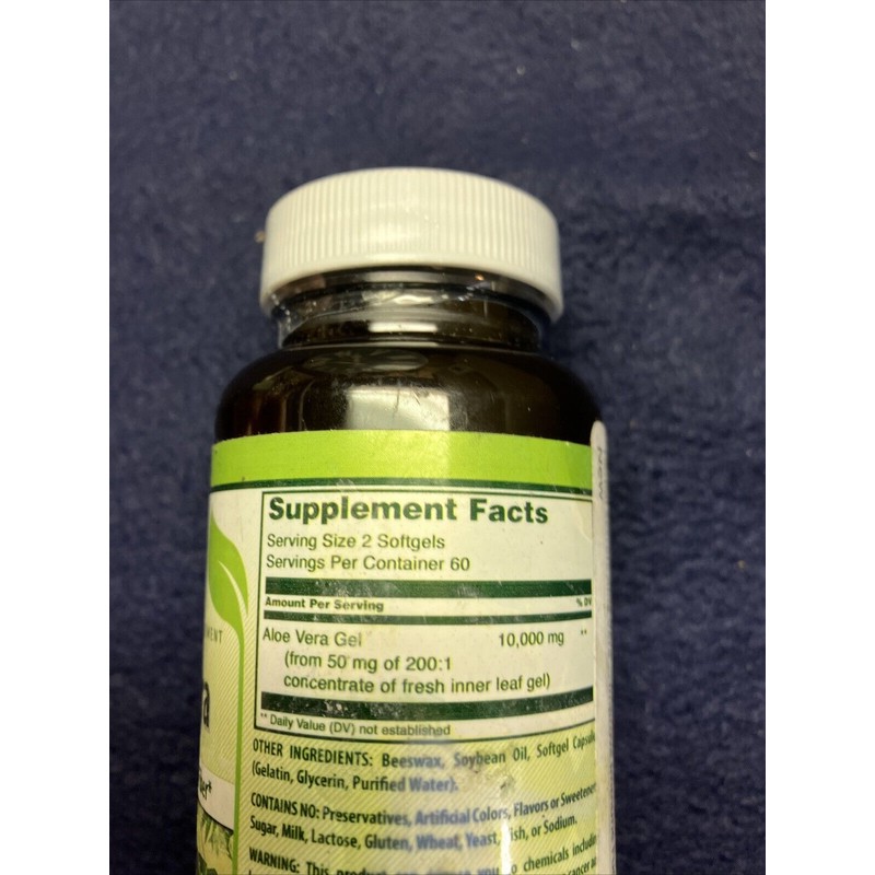 Herbal Secrets 120 Aloe Vera Gel Equivalent Rapid Release Exp