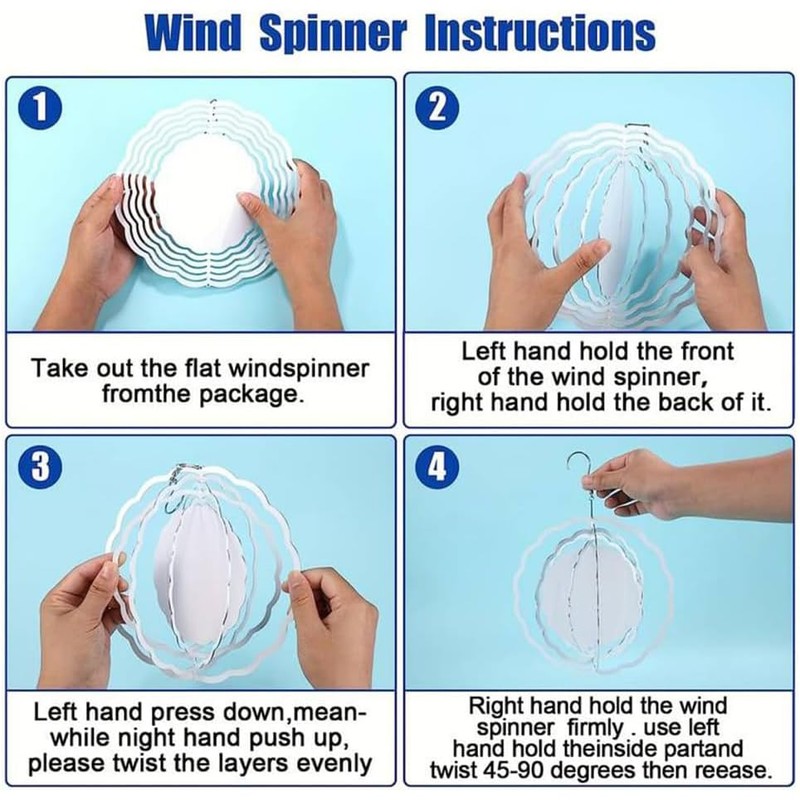 Stainless Steel Peacock Wind Spinner - 1PC Outdoor Hanging 3D