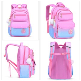 QUINTRA School Bags for Girls Children School Backpacks Girls Book Bag Gifts Pink and Blue Nursery Backpacks Girls 2 Years, a, One Size