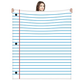 HunnmingRe Notebook Throw Blanket Back to Classroom Reading Room Plush Lightweight Fleece Throw Blanket 60 x 50 Inches for Last and First Day of School Couch Gifts(Paper)