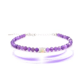 Liberty Angels - Gemstone bracelet made of 925 silver and opal - gemstone bracelet for men and women - healing stone jewellery bracelets - high quality gemstone jewellery - healing stone bracelet