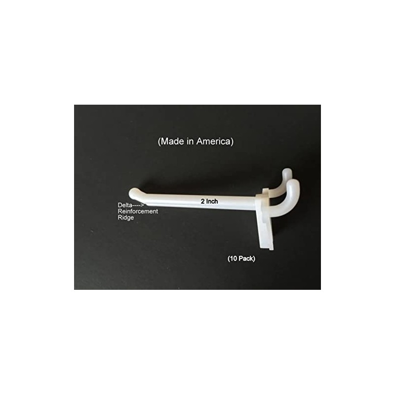 ProCraft Brand (10 Pack) 2 Inch White Plastic Peg Kit.