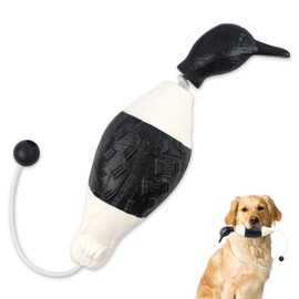 Dead Black and White Duck Dummy Bumper Toys for Waterfowl Hunting Retriever Dog Training, Floating Bird Dummy Trainer Outdoor Soft Durable Realistic Fowl
