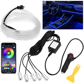 Acrylic Car LED Interior Lighting, RGB Ambient Lighting Car Strip (A)