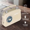ByronStatics Portable Radio AM FM, Vintage Retro Radio with Built