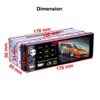 Baceyong Car Radio Bluetooth FM Tuner 4.1 inch Touch Screen