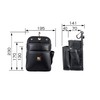 Tajima SFKBN-2S2H Removable Waist Bag, Twin Hooks, 2 Tiers, Small,