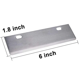 SHANGPEIXUAN Grill Scrapers Blade Replacement Heavy Duty Rust Grill Blades Outdoor BBQ Tools & Accessories Blades Pack of 6.