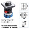 Shengbowi Key Switch Rotary Switch Universal Changeover Switch for Switching