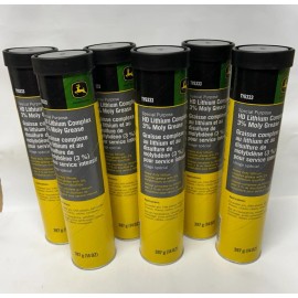 John Deere 6 Tubes- John Deere HD Lithium Complex 3% Moly Grease #TY6333