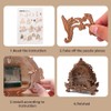OWNONE1 Wooden 3D Puzzle Clock Model Kit for Adults, DIY