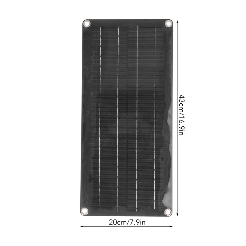 30W Solar Panel Kit Waterproof Polysilicon Multiple Interface Solar Panel