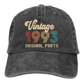 31th Birthday Gifts for Her Him, Vintage 1993 Hat Limited Edition, Adjustable Printed 31 Years Old Party Supplies Baseball Cap, Christmas Birthday Gift for Women Men Friends