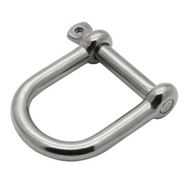 Extreme Max 3006.8231.2 BoatTector Stainless Steel Wide D Shackle - 3/8", 2-Pack