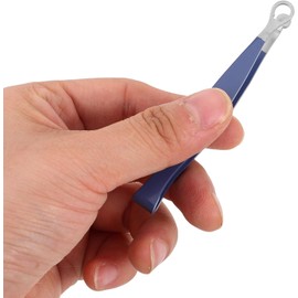 Homoyoyo Recortador Manual de Vello Nasal y Cejas Acero Inoxidable y Plástico Punta Redonda Fácil de Limpiar para Uso Masculino en Cuidado Personal