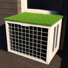 Air Conditioner Drip Cushion, Artificial Grass Mat AC Rain Cover,