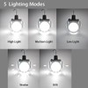 4000mah Folding Solar Lamp with Remote Control Camping Lantern Tent