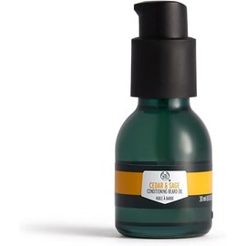 The Body Shop Cedar & Sage Conditioning Beard OIl – Improves Shine & Softens Skin – Vegan – 1 oz