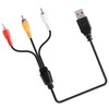 BERANMEY USB to 3RCA Cable, 1.5m/5ft USB Male to 3