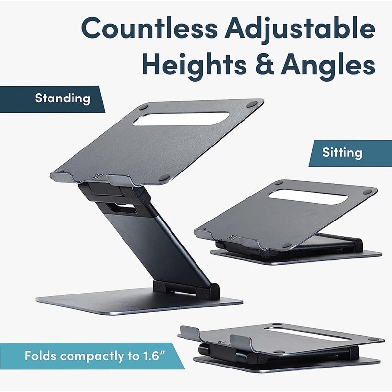 Lifelong Laptop Stand For Desk, Adjustable 11-17in, Ergonomic Riser