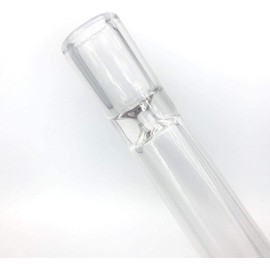 5 Pieces Borosilicate Blowing Tubes 3in Long Glass Tube Stem, 3 Inch Long 10 mm OD 2mm Thick Wall Tubing